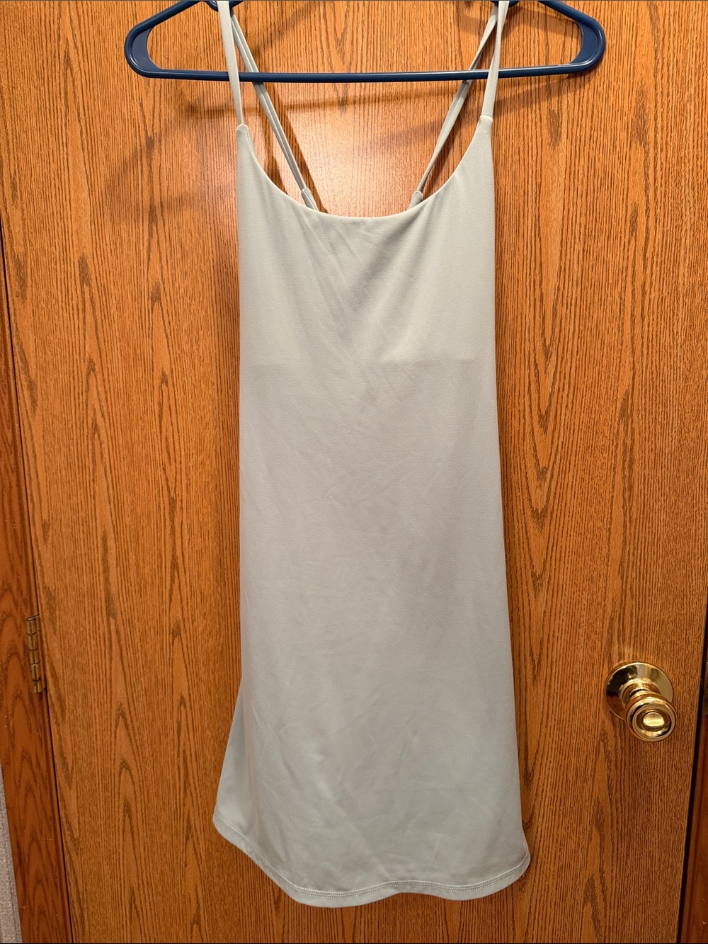 HALARA Light Green Slip Mini Dress with Double Spaghetti Straps